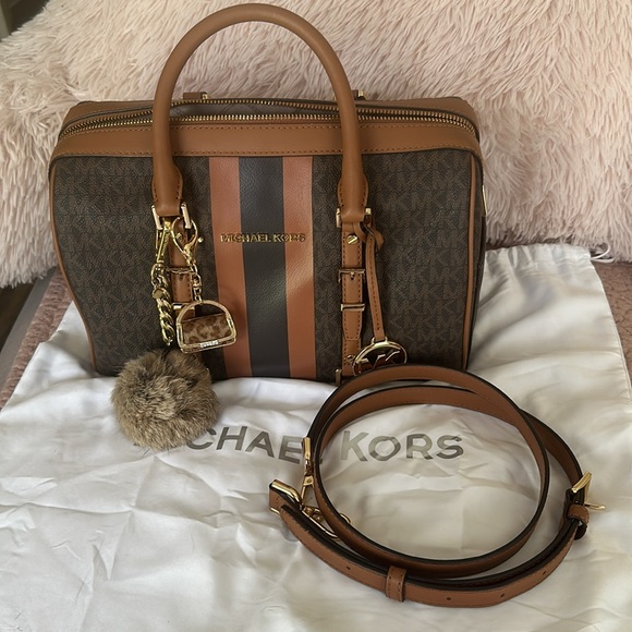 Michael Kors Brown and Tan Women's Bag - Picture 1 of 9